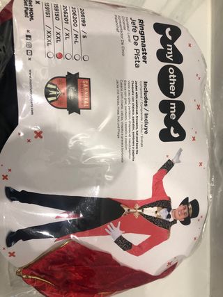 Disfraz Jefe de Pista Ringmaster Talla M-L