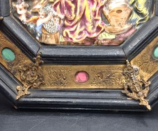 Cuadro Sagrada Familia en Porcelana Capodimonte