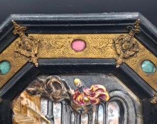 Cuadro Sagrada Familia en Porcelana Capodimonte