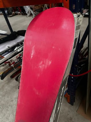 Tabla de Snowboard Roja con Fijaciones
