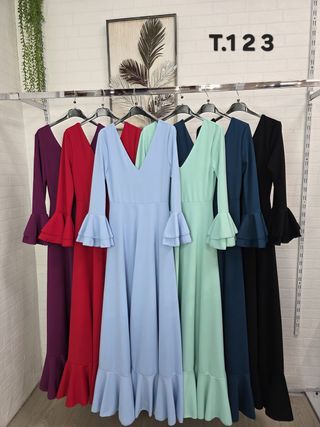 Bata flamenca doble volante