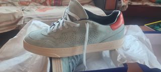 Zapatillas P448 BALI Talla 42 Gris/Rojo