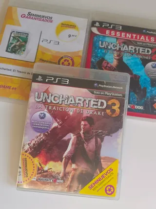 Pack Uncharted 1,2 y 3 PS3