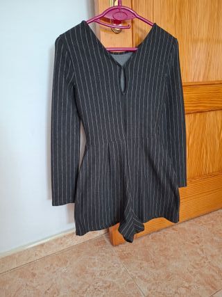 Mono negro con rayas blancas