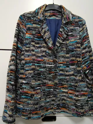 Chaqueta de Lana Multicolor