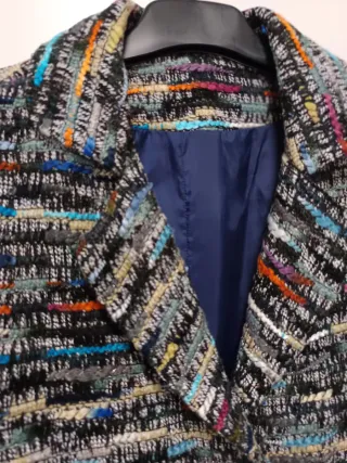 Chaqueta de Lana Multicolor