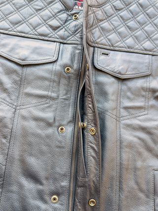 Chaleco de moto cuero XL