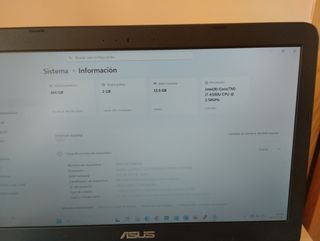 ASUS F556UJ i7 12GB SSD480 - Batería No Carga