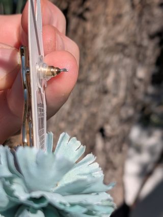 Pendientes flor verde agua flamenca · ligeros