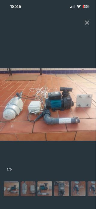 Bomba de agua con accesorios