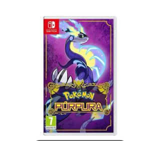 Pokémon Púrpura Nintendo Switch Le falta la caratu