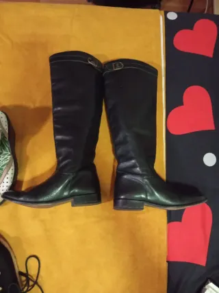 Botas altas piel Massimo Dutti Talla 39