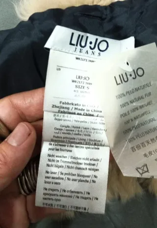 Liu Jo Collo pelliccia con strass