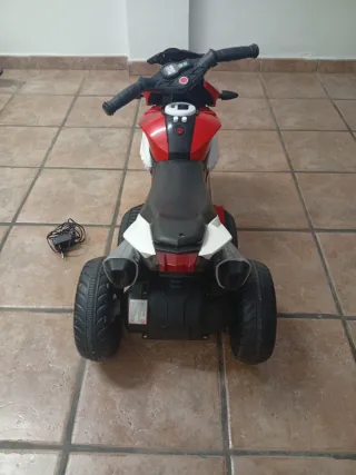 Moto Eléctrica Infantil Roja y Blanca