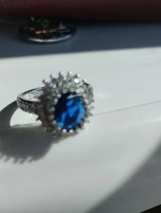 Anillo Acero Inoxidable Azul