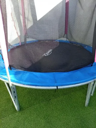 Cama Elástica Infantil con Red de Protección