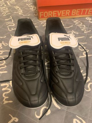 Zapatillas de fútbol Puma King Negras
