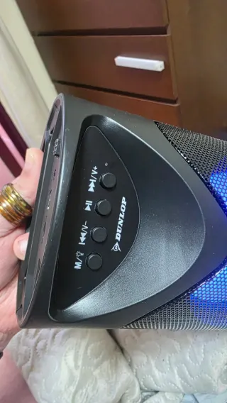 Altavoz Dunlop Bluetooth Portátil 10W con Luz RGB