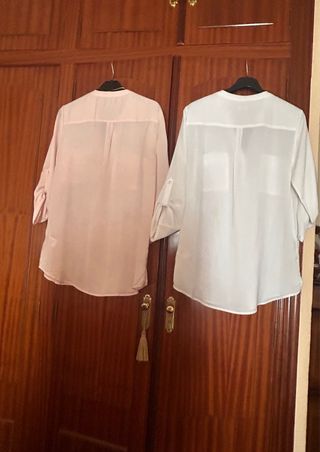 Lote 2 Camisas Mujer Blanca y Rosa
