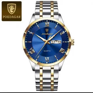 Reloj POEDAGAR Hombre Azul y Dorado