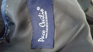 Americana Paco Cecilio Negra Hombre