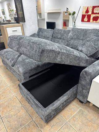 Sofá Cama Nuevo + Doble Almacenaje + Cojines