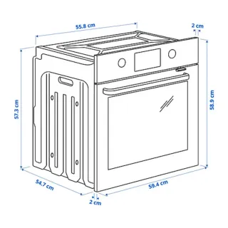 Horno IKEA FORNEBY Aire y Vapor inox