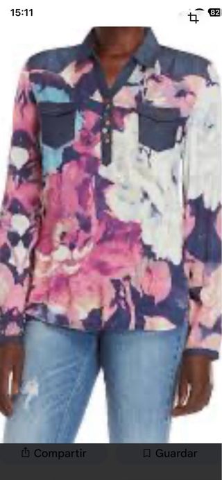 Blusa Desigual floral talla S