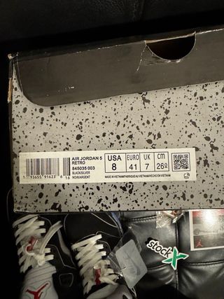 Jordan 5 Retro Negro Plata