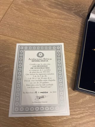 ESTUCHE MONEDAS PLATA MONEDAS DE NUESTRA VIDA