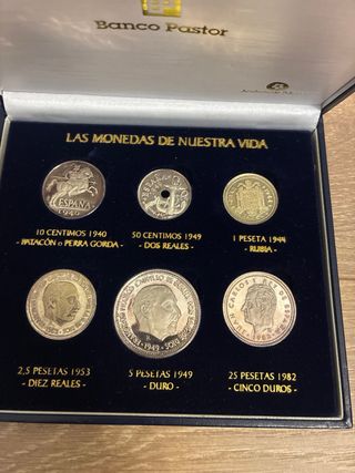 ESTUCHE MONEDAS PLATA MONEDAS DE NUESTRA VIDA