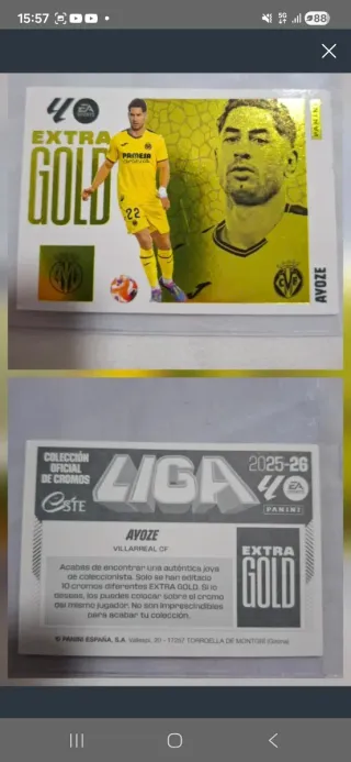 7 Cambio Cromos Panini Adrenalyn XL 25-26