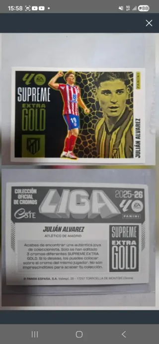 7 Cambio Cromos Panini Adrenalyn XL 25-26