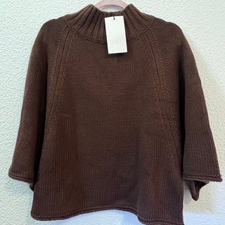 Jersey Zara manga ancha marrón