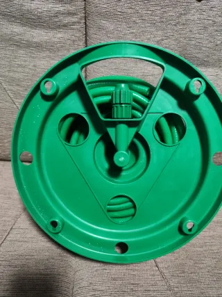 Manguera 15m con Carrete Verde