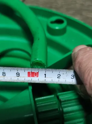 Manguera 15m con Carrete Verde