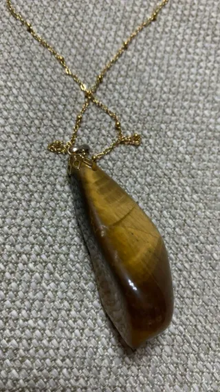 Collana con pietra occhio di tigre