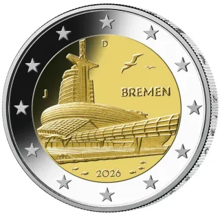 Trío Monedas 2€ Conmemorativas 2026 SIN CIRCULAR.