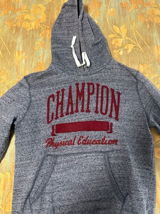 Sudadera Champion Gris y Rojo