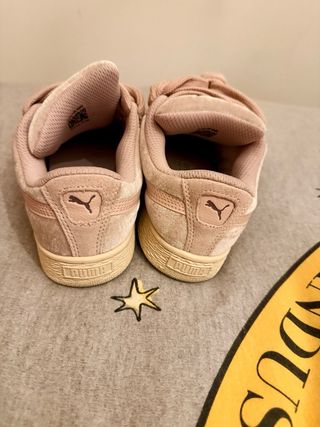 Zapatillas Puma Rosa/Beige Terciopelo