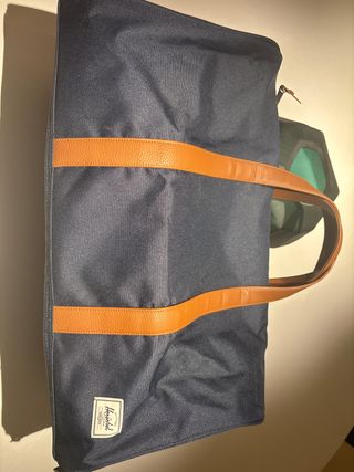 Bolsa de viaje Herschel azul y marrón
