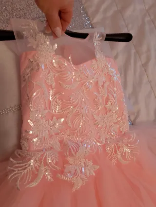 Abito elegante bambina rosa