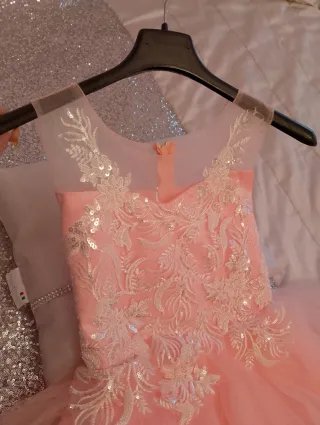 Abito elegante bambina rosa