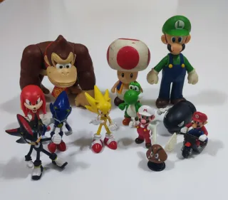 Mario e Sonic action figure