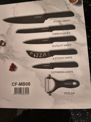 Set Coltelli Cheffinger 6 Pezzi