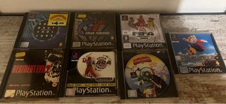 Lote 7 Juegos PS1: Resident Evil 2, Gran Turismo,