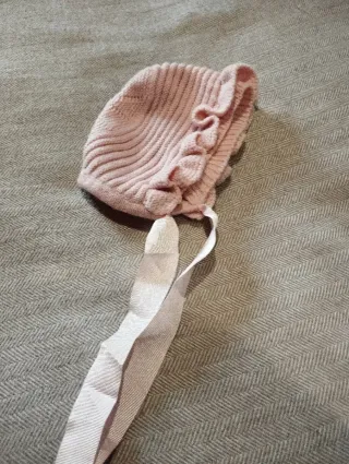 Conjunto bebé punto rosa 3 meses