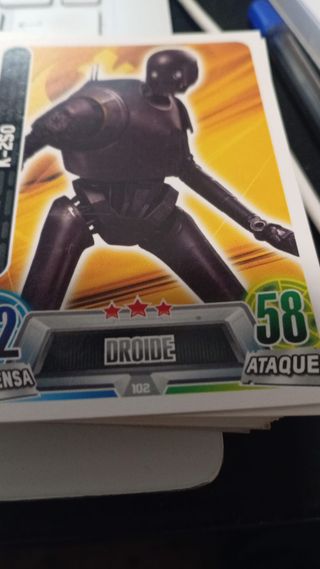 Lote 107 Cromos Star Wars Force Attax