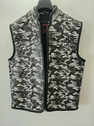 Gilet Moto Camo Vera Pelle Uomo