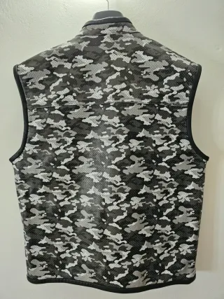 Gilet Moto Camo Vera Pelle Uomo